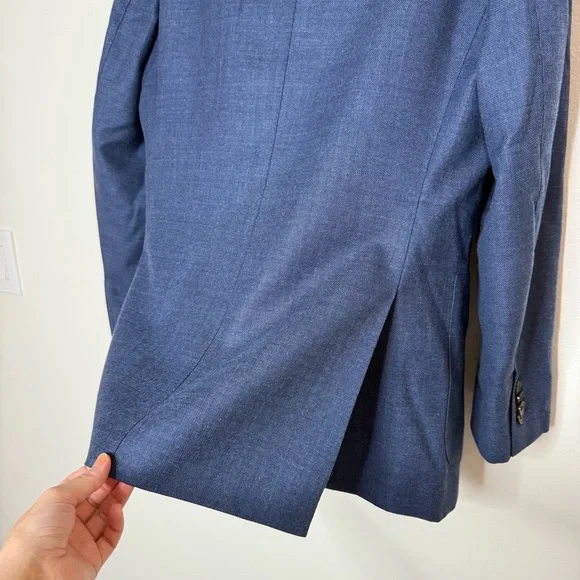 Suit Supply Havana REDA Pure Wool Single Breasted Two Button Blazer navy size 38